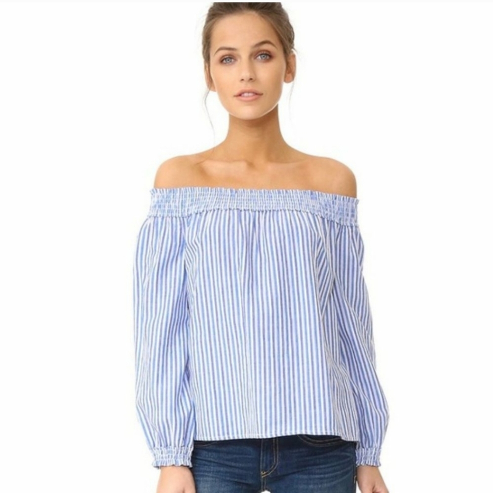 Rag & Bone off the Shoulder Top 100% Cotton